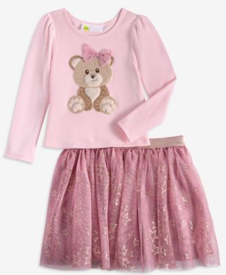 Epic Threads Toddler Girls' 12M-5T Teddy Bear Top and Tutu, 2-Piece Set, Macy's Exclusive