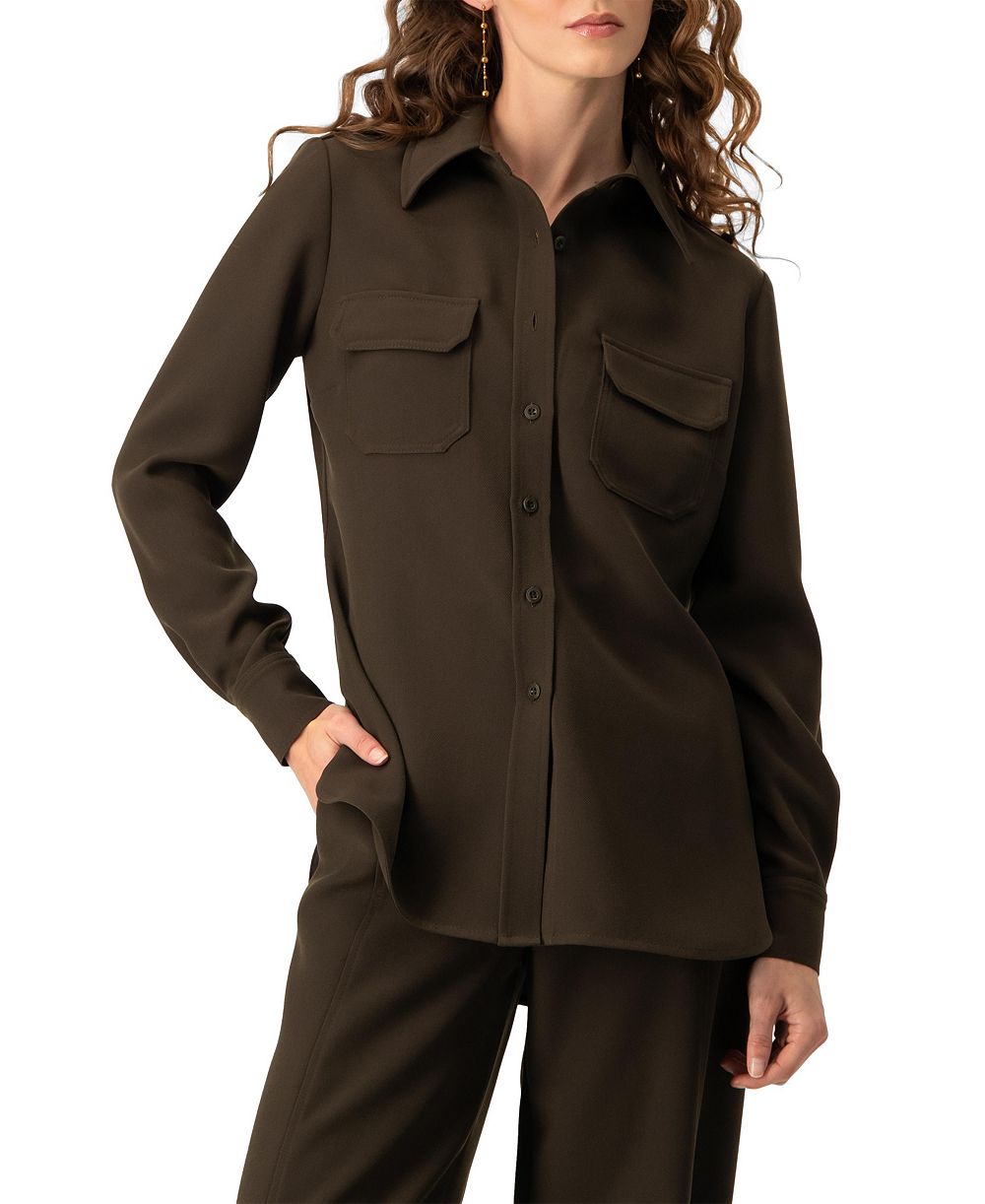 Женская рубашка-жакет Ivonne Structured Military Inspired