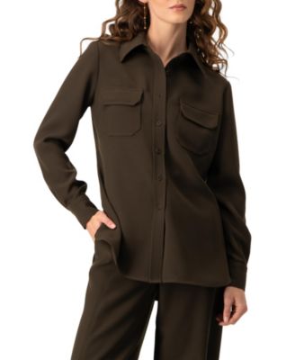 Женская рубашка-жакет Ivonne Structured Military Inspired