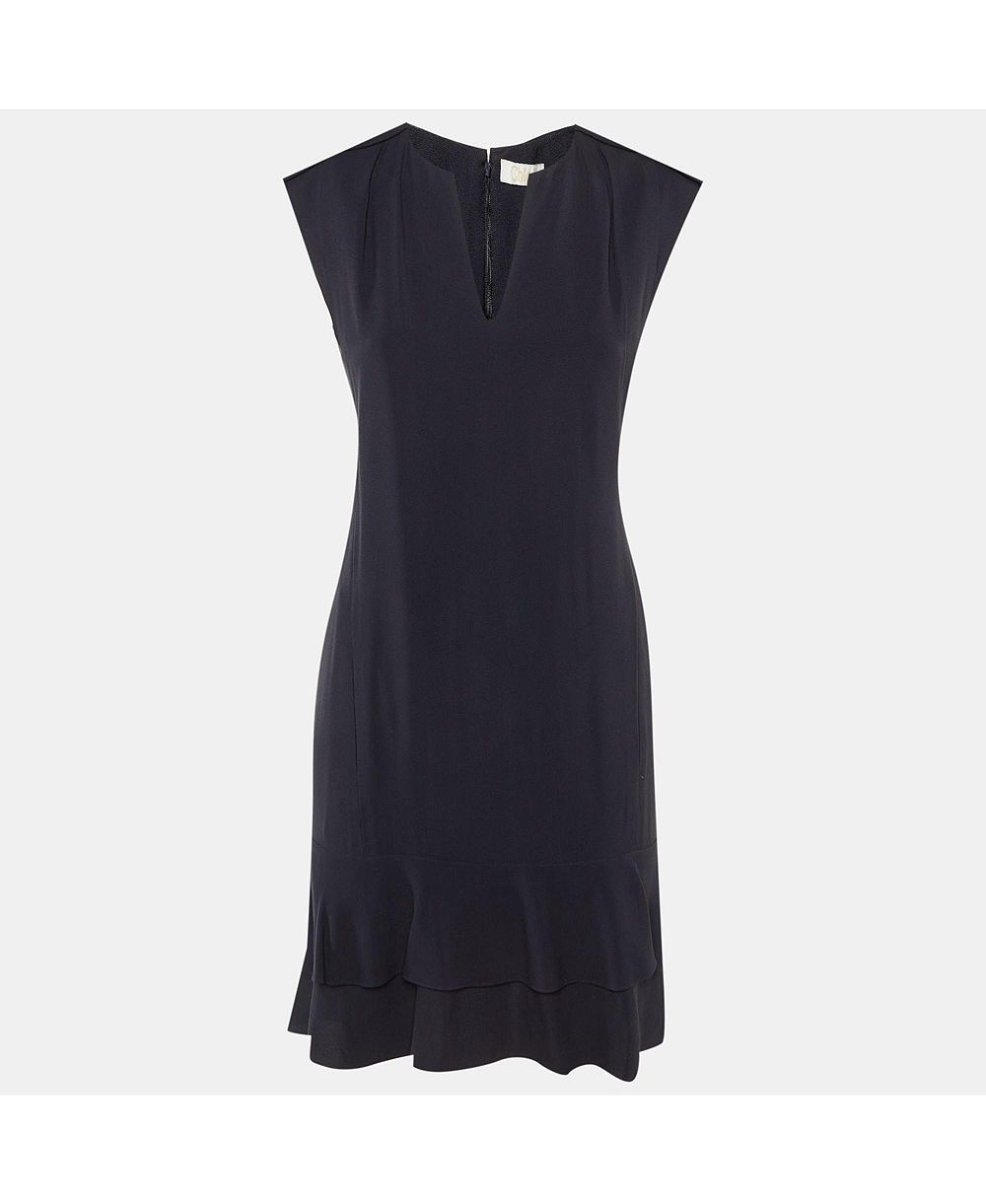 Женское платье Chloe Crepe Flounced Sleeveless Pre-Owned