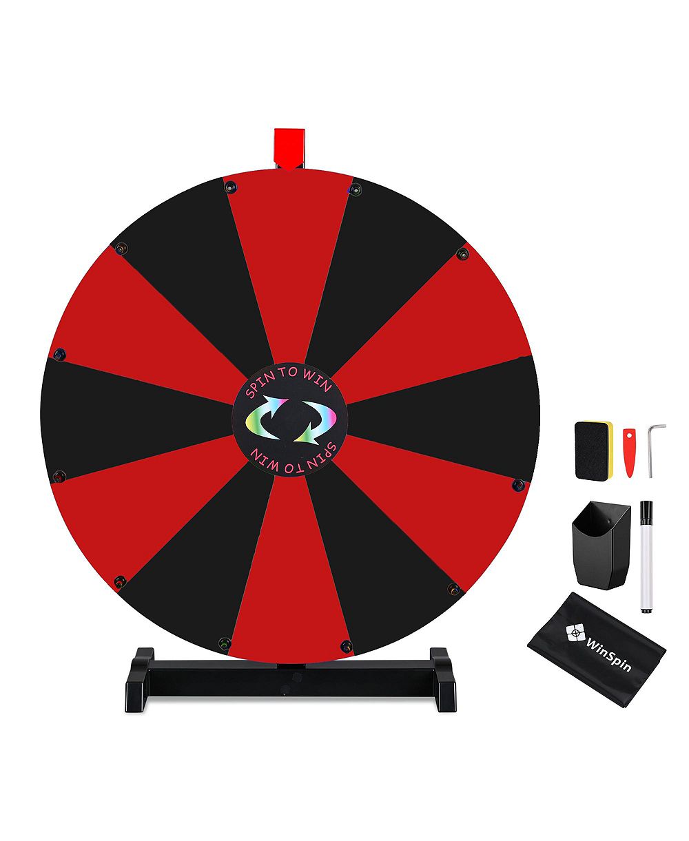 Колесо фортуны WinSpin 24" Pop Up Display Tabletop Black and Red