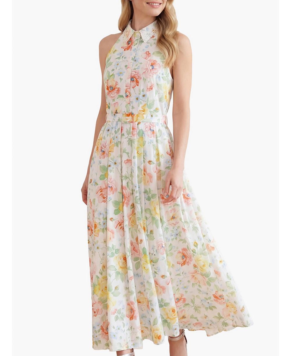 Needle & Thread Женское вечернее платье Maxi Sienna Rose Cotton Halter
