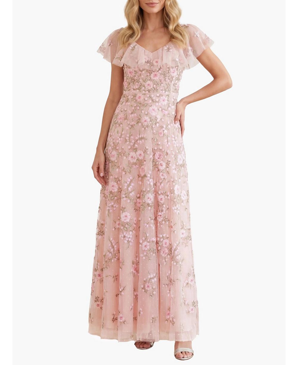 Needle & Thread Женское Eden Rose V-Neck Ankle Gown