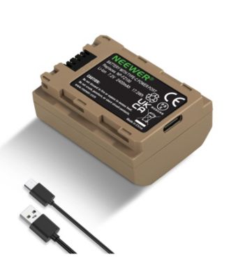 Аккумулятор и зарядное устройство для камеры Neewer A7C 2400mAh с USB-C для устройств Sony NP-F-Series