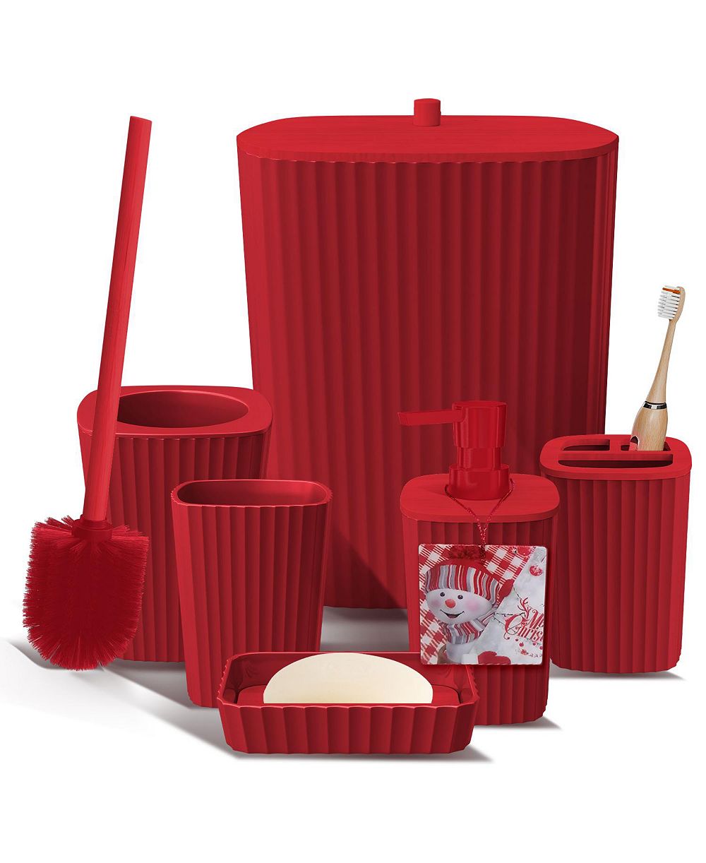 Clara Clark 6 Piece Complete Bathroom Décor and Accessory Set