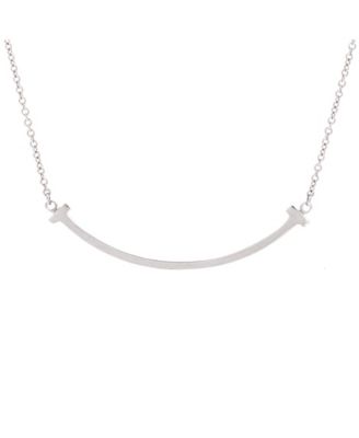 Pre-Owned Tiffany & Co T Smile Pendant Necklace