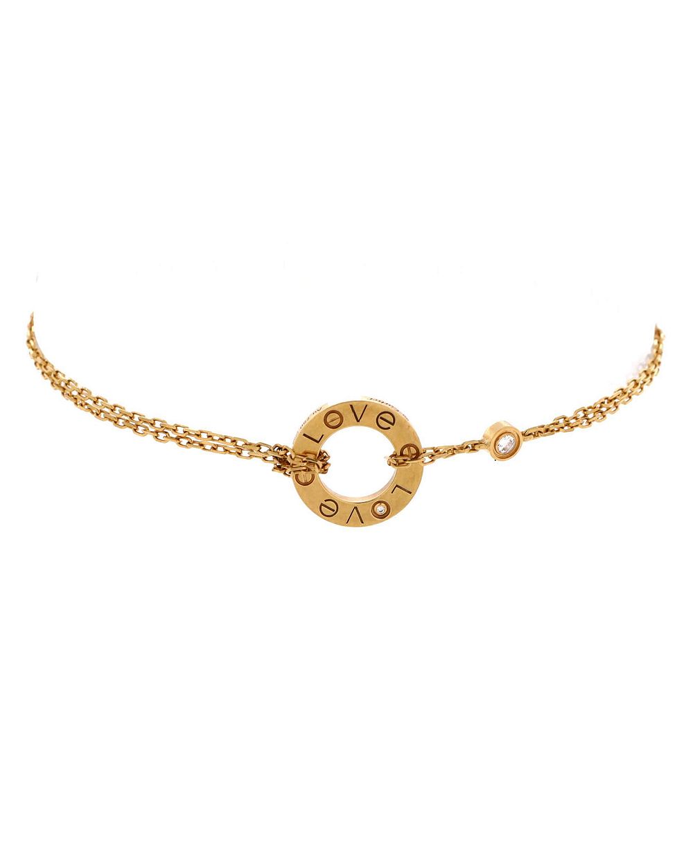 Браслет Cartier Love с 2 бриллиантами б/у