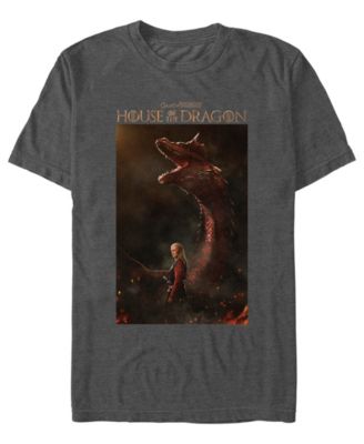 Fifth Sun Men's House of the Dragon Daemon Poster Graphic T-Shirt