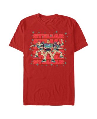 Fifth Sun Men's Disney Pixar Toy Story Buzz Lightyear Stellar Space Ranger Graphic T-Shirt
