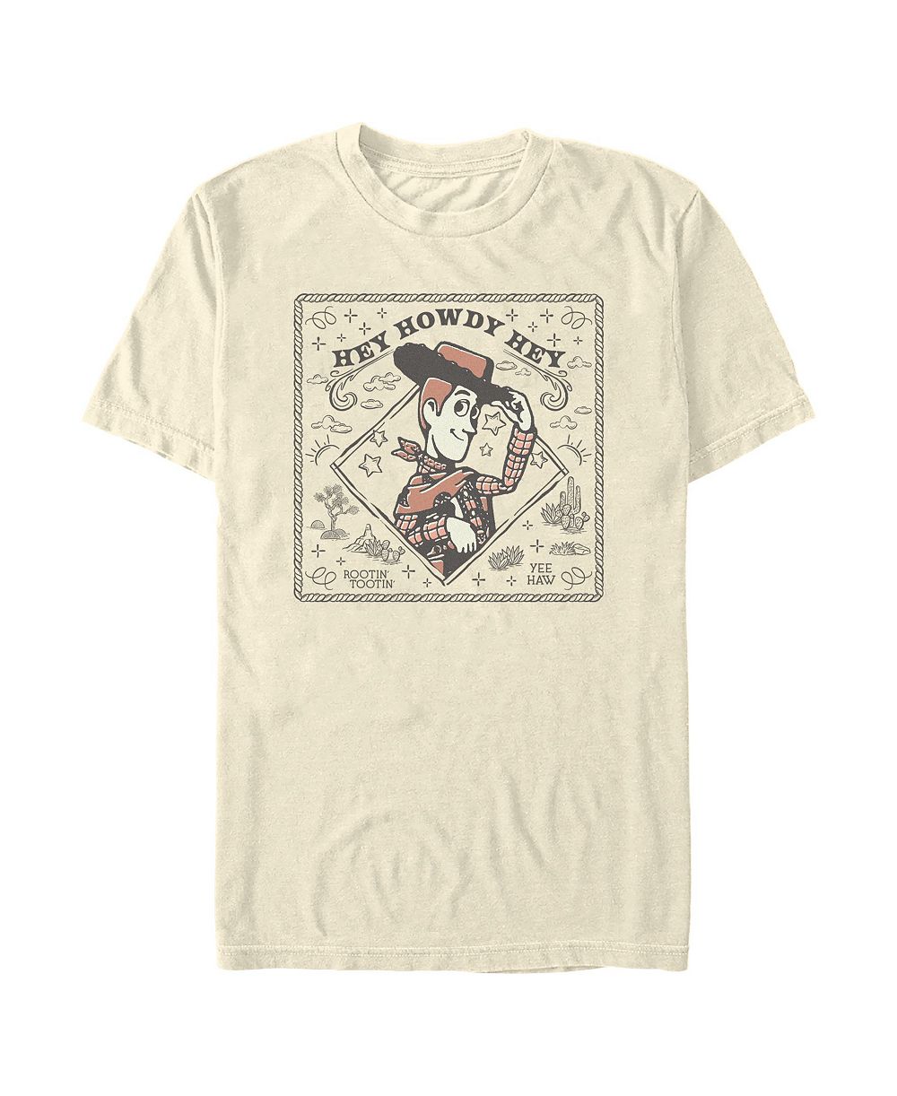 Fifth Sun Men's Disney Pixar Toy Story Woody Wild West Wanted Poster Graphic T-Shirt