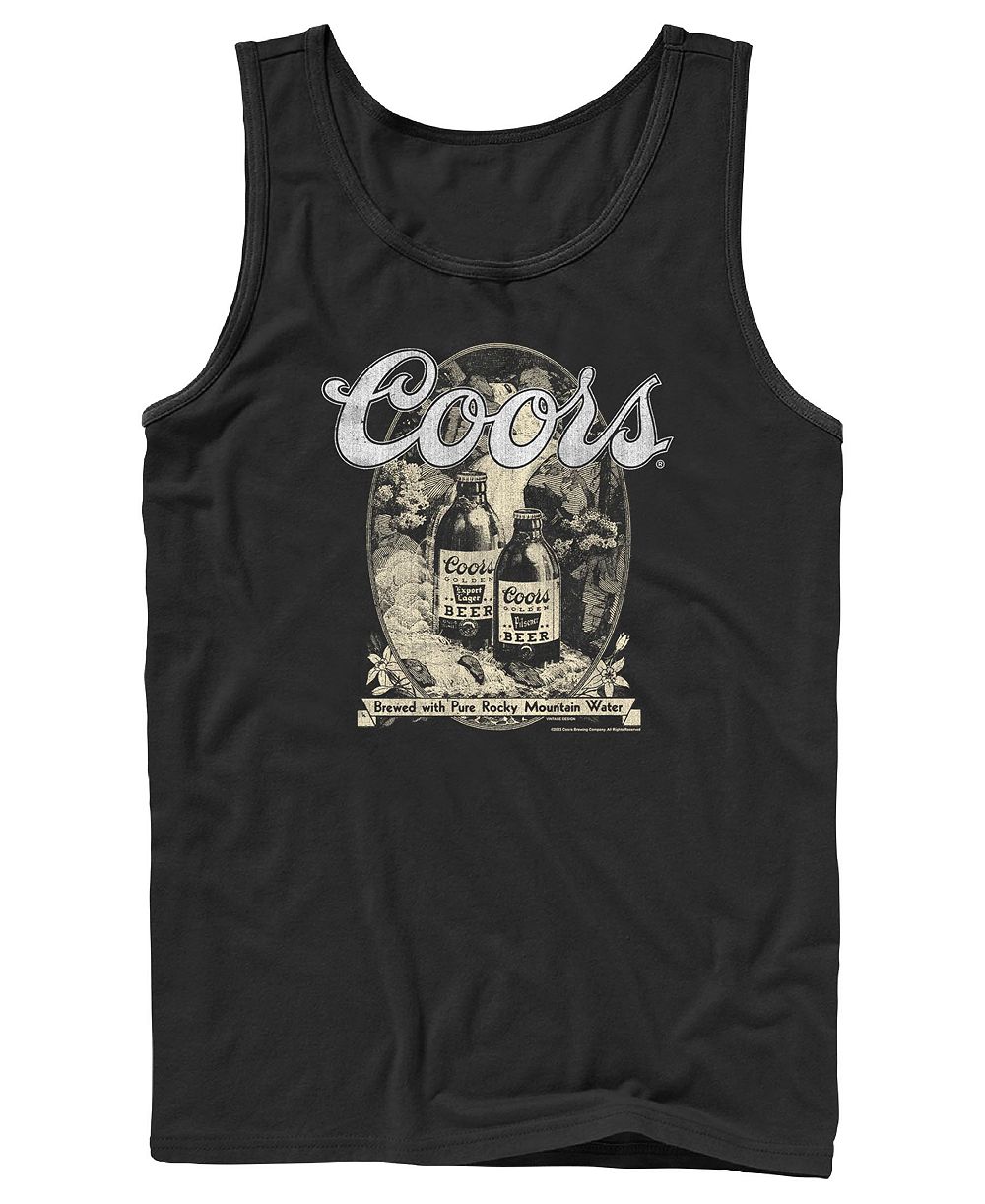 Fifth Sun Men's Coors Original Beer Vintage Bottle Graphic Tank Top