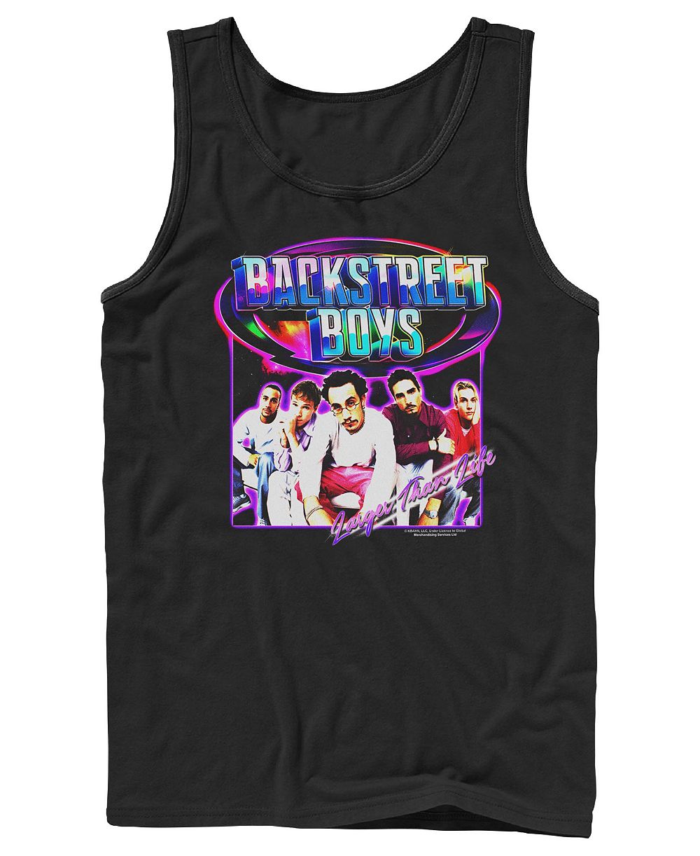 Fifth Sun Men's Backstreet Boys Larger Than Life Group Photo Graphic Tank Top