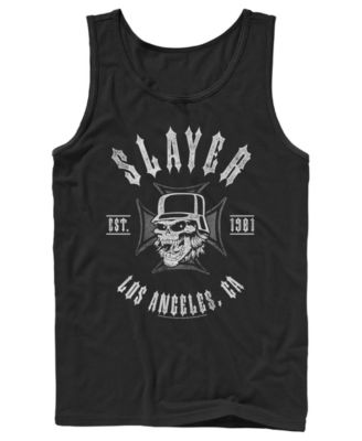 Fifth Sun Men's Slayer Los Angeles CA 1981 Skull Graphic Tank Top