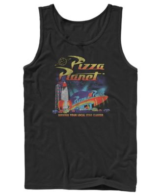 Fifth Sun Men's Pizza Planet Retro Space Delivery Graphic Tank Top