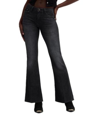 GUESS Женские расклешенные джинсы с низкой посадкой Beverly
