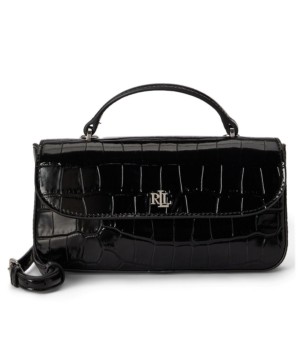 Lauren Ralph Lauren Мини-кроссбоди сумка Marcy с тиснением под крокодила