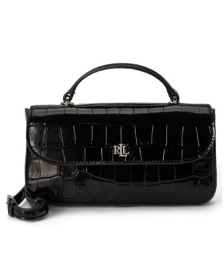 Lauren Ralph Lauren Мини-кроссбоди сумка Marcy с тиснением под крокодила