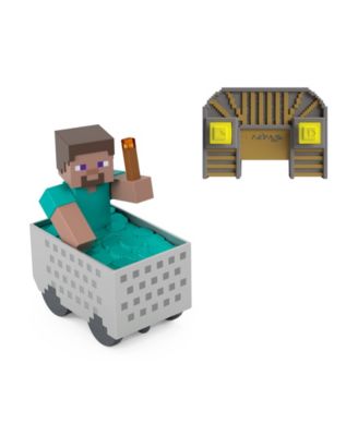 Minecraft Minecart RC Turbo Boost & Wheelie Stunt Vehicle, Ages 6+