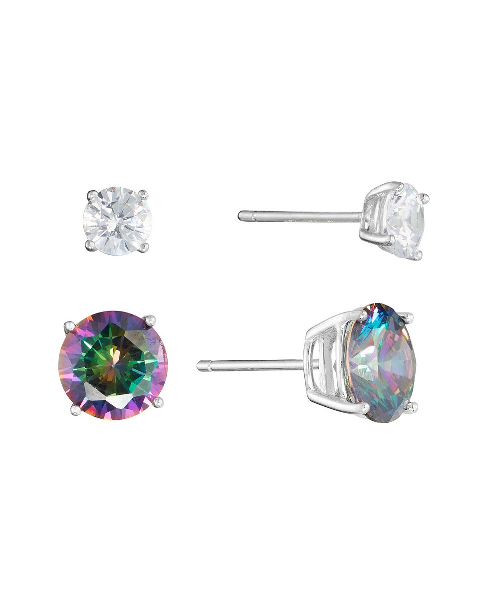 Серьги-гвоздики Macy's 8mm Mystic Cubic Zirconia