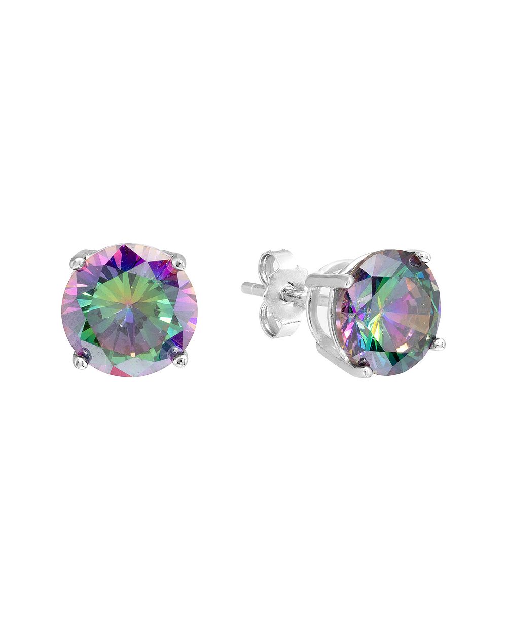 Серьги-гвоздики Macy's 8mm Mystic Cubic Zirconia Basket