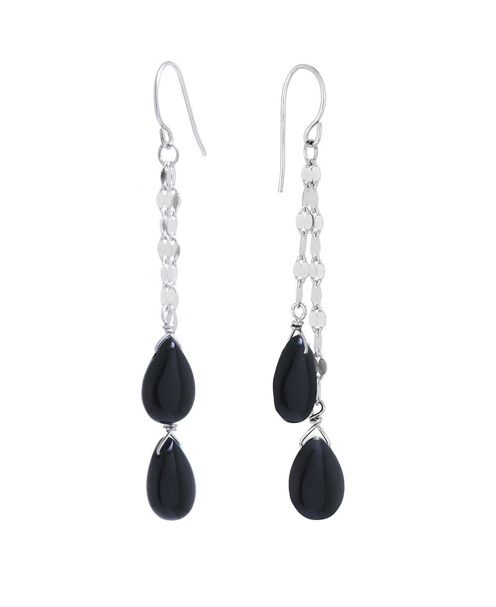 Серьги Macy's Double Teardrop Chain Drop