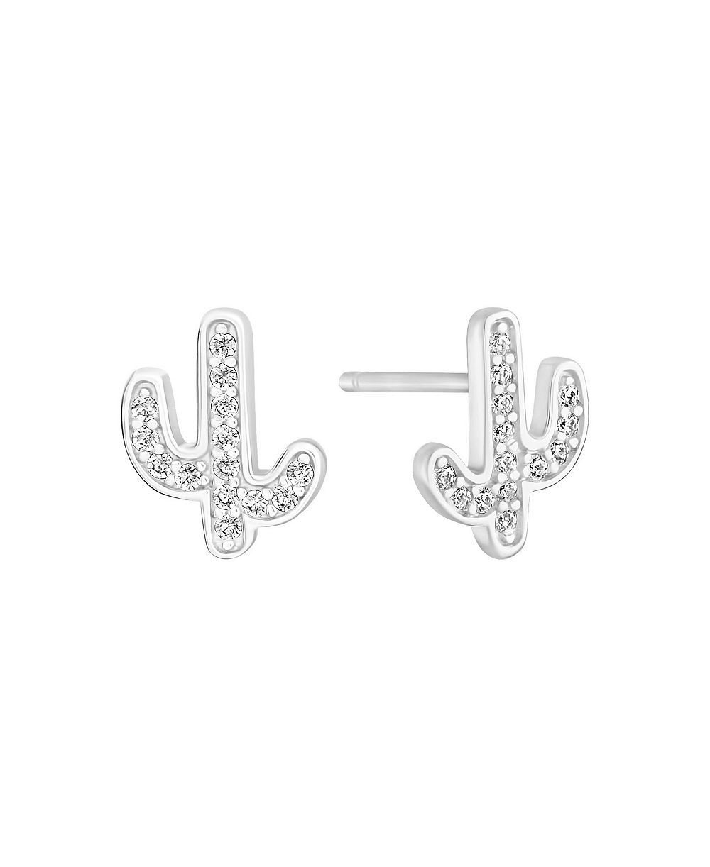 Серьги Macy's Cubic Zirconia Cactus Stud