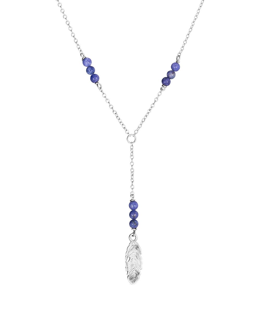Y-образное ожерелье Double Teardrop Beaded 16" +2"