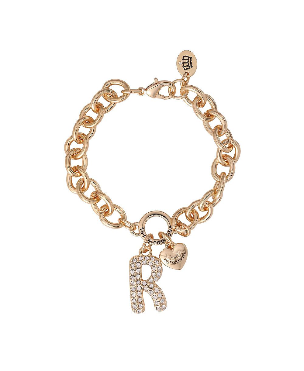 Браслет Juicy Couture Pave Initial Charm 7.5 inch