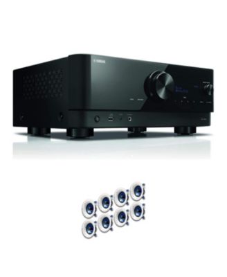 Yamaha RX-V6A 7.2-Channel AV Receiver with 8 Ceiling Speakers