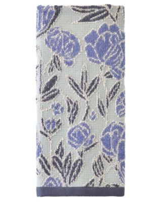 SKL Home махровое полотенце с цветочным жаккардовым узором, 20" x 30"