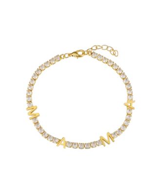 Unwritten Cubic Zirconia "MAMA" Tennis Bracelet