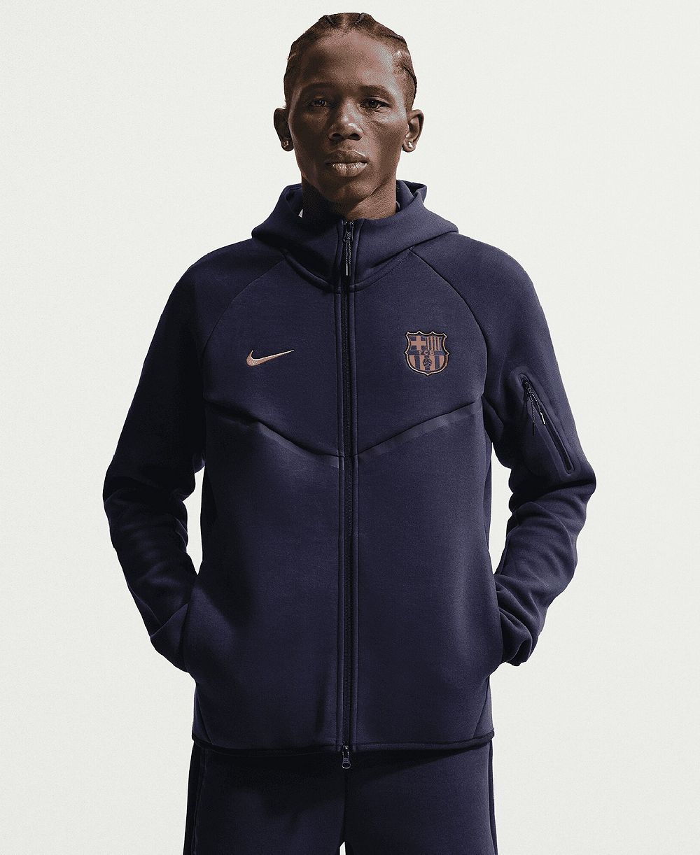 Мужская худи Nike Barcelona Tech Fleece Windrunner Raglan Full-Zip
