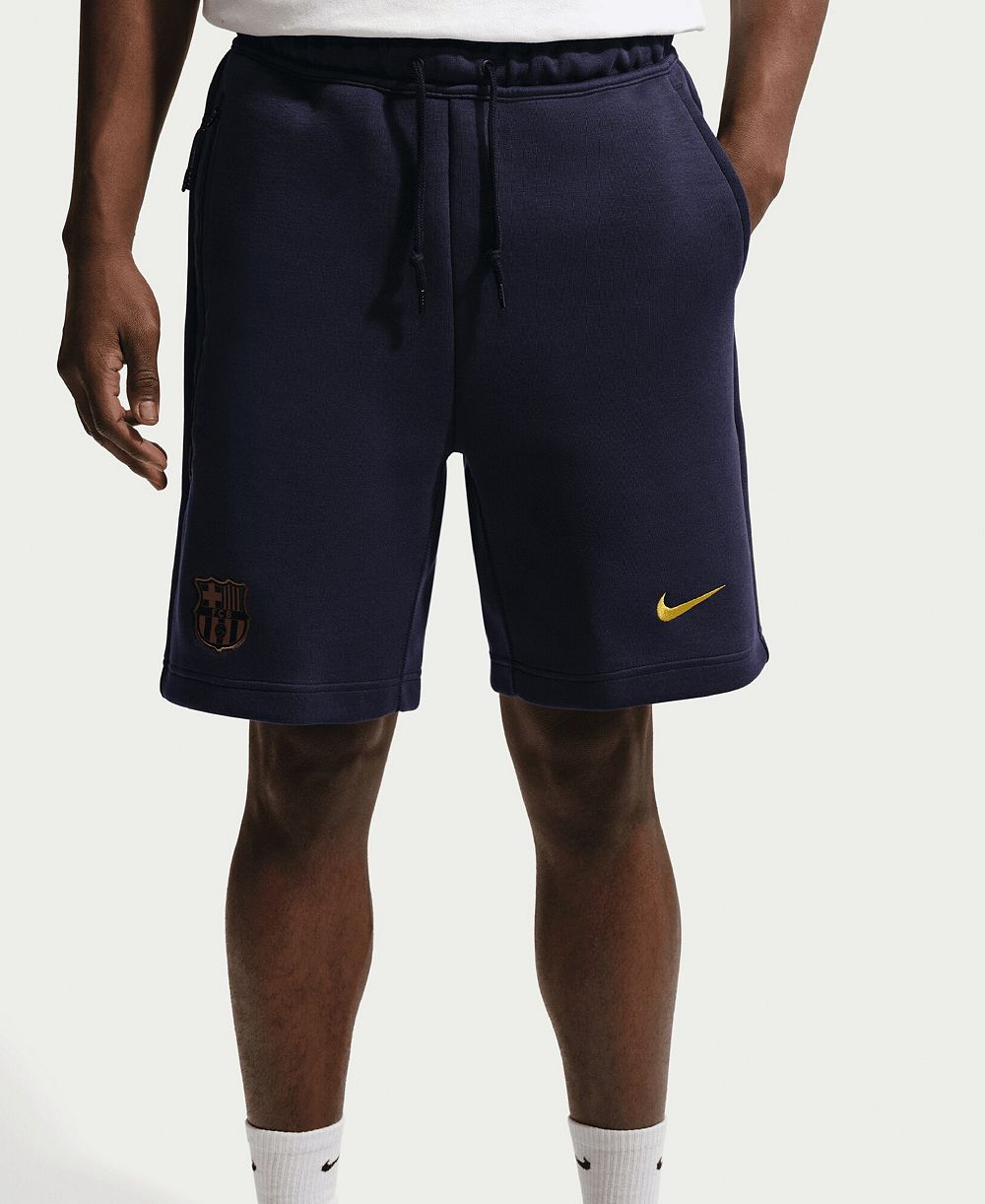 Nike Men's Navy Barcelona Tech Fleece Shorts
