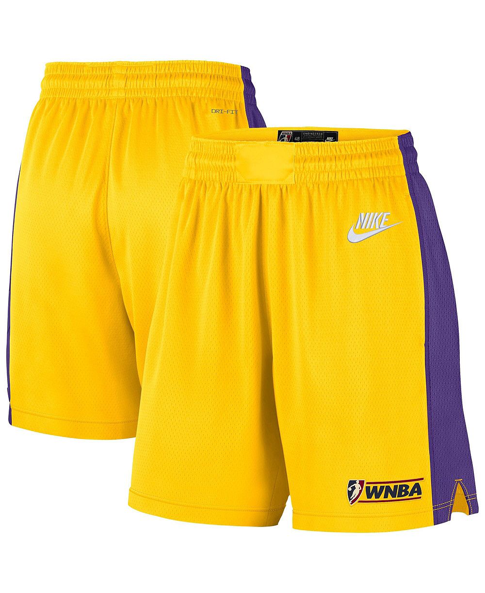 Nike Men's and Women's Gold Los Angeles Sparks WNBA On Court Victory Court Origins Edition Short