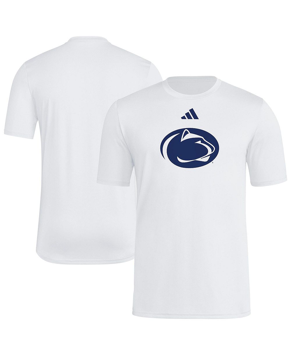 Adidas Men's White Penn State Nittany Lions Primary Logo Polyester T-Shirt