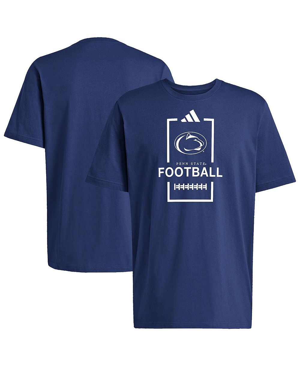 Мужская футболка Adidas Navy Penn State Nittany Lions Football Cotton