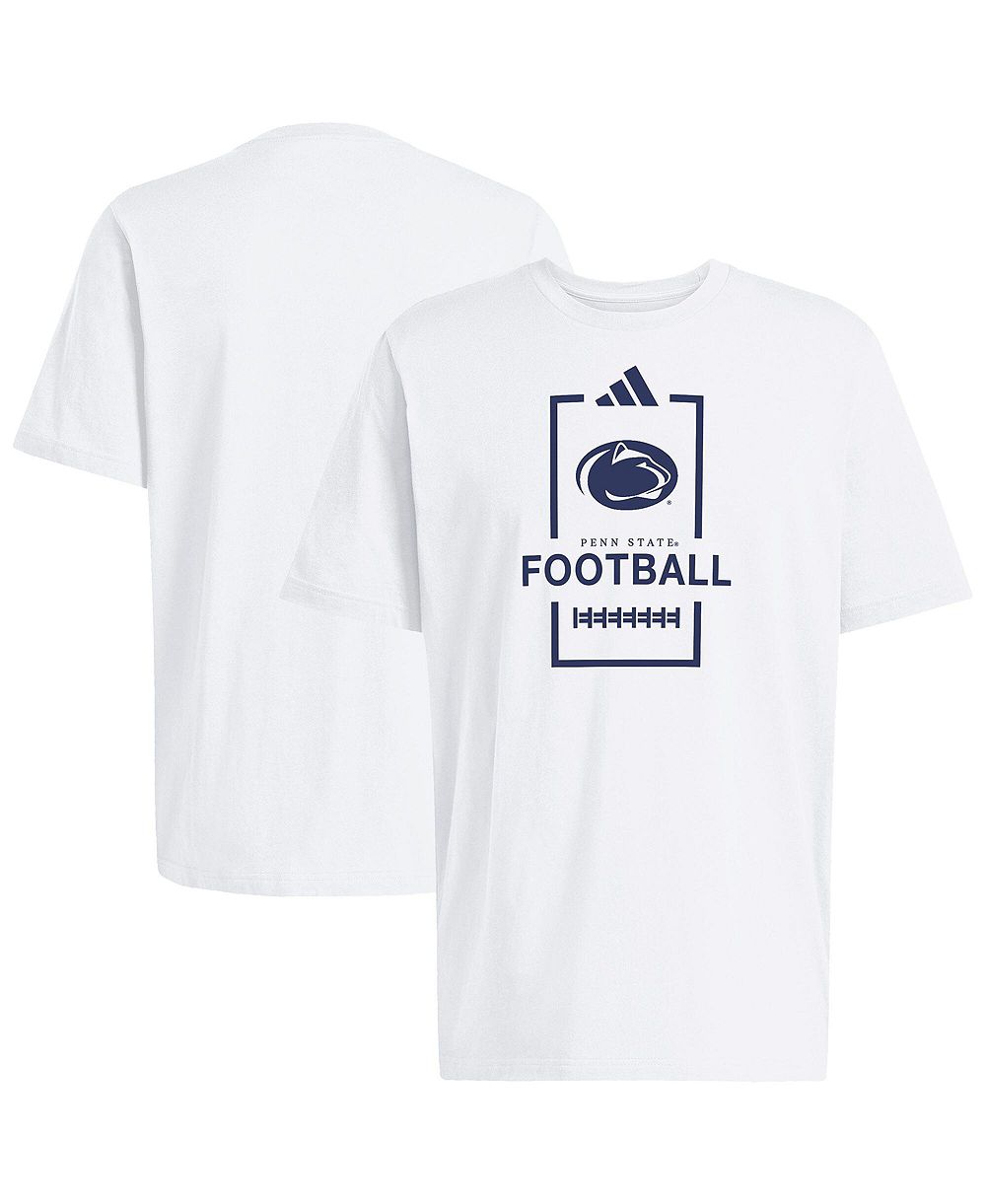 Мужская футболка Adidas White Penn State Nittany Lions Football Cotton