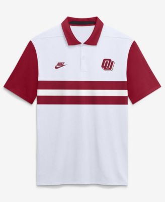 Nike Men's White Oklahoma Sooners Legacy Vapor Logo Dri-FIT Polo Shirt
