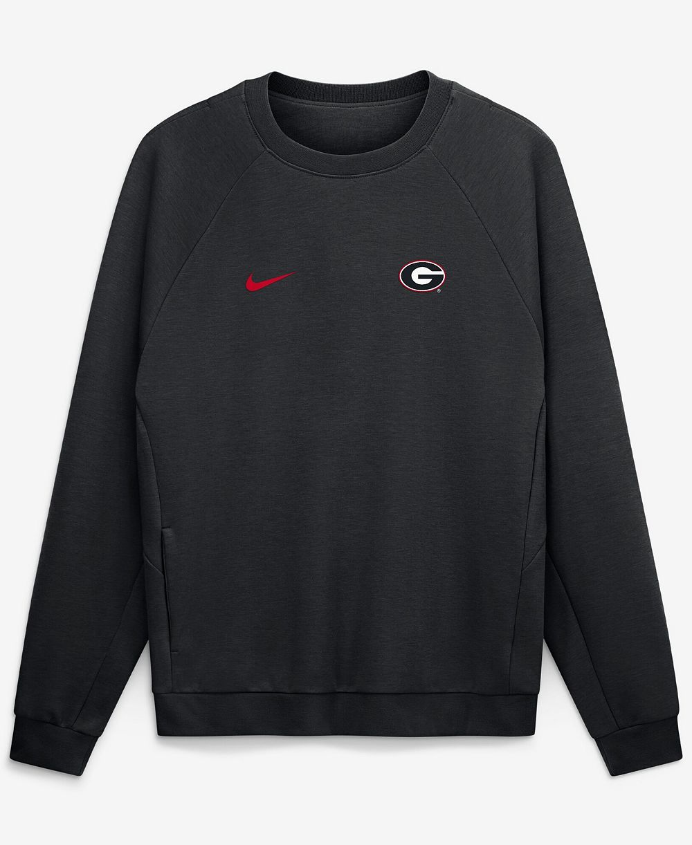 Мужская свитшот Nike Black Georgia Bulldogs Premium Performance Raglan Dri-FIT