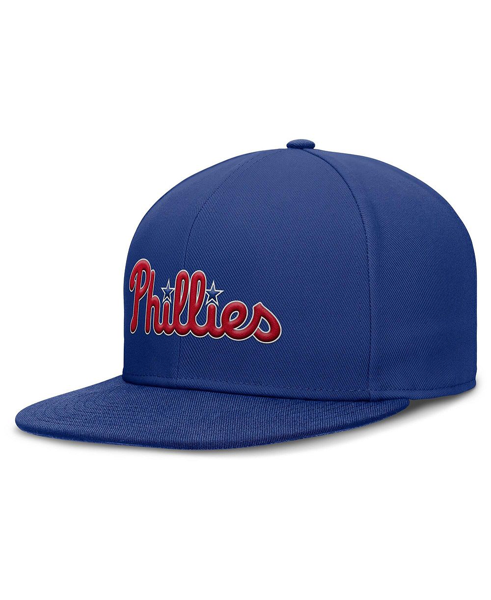 Nike Men's Royal Philadelphia Phillies Wordmark Dri-FIT Round Bill True Fitted Hat