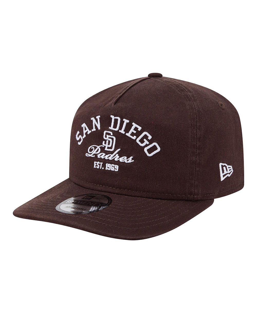 New Era Men's Brown San Diego Padres Stacked 19TWENTY Adjustable Hat