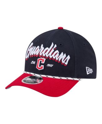 New Era Men's Navy/Red Cleveland Guardians Team Loyal 9FORTY M-Crown Adjustable Hat