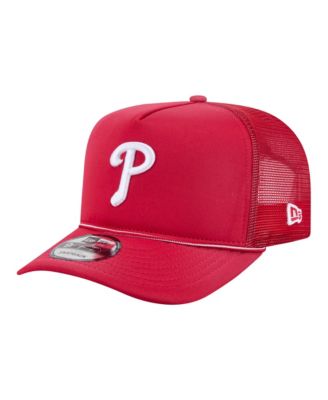 New Era Мужская кепка-тракер Philadelphia Phillies Worn A-Frame 9FIFTY, красная/черная
