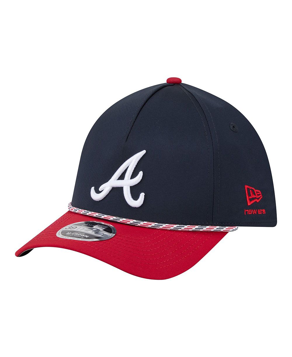 New Era Мужская кепка Atlanta Braves Navy Red M-Crown A-Frame 39THIRTY Flex