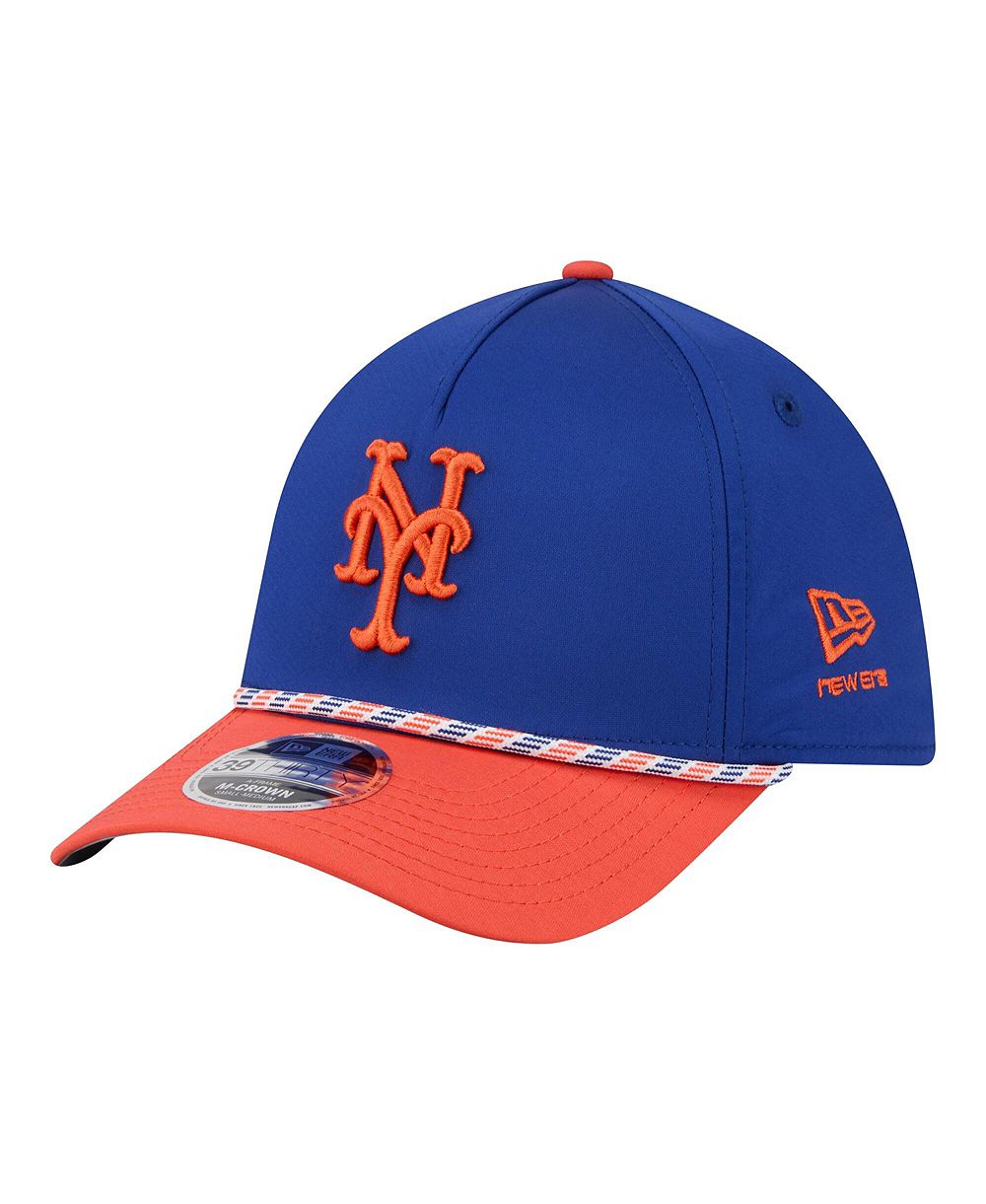 New Era Men's Royal/Orange New York Mets Rope M-Crown A-Frame 39THIRTY Flex Hat