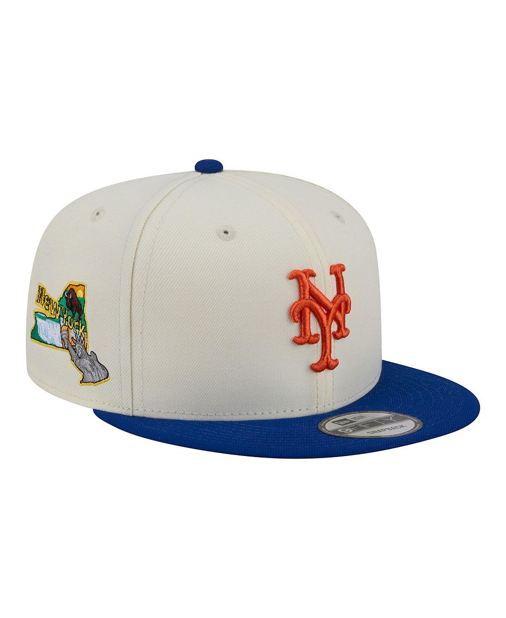 New Era Men's Cream/Royal New York Mets Localized 9FIFTY Snapback Hat