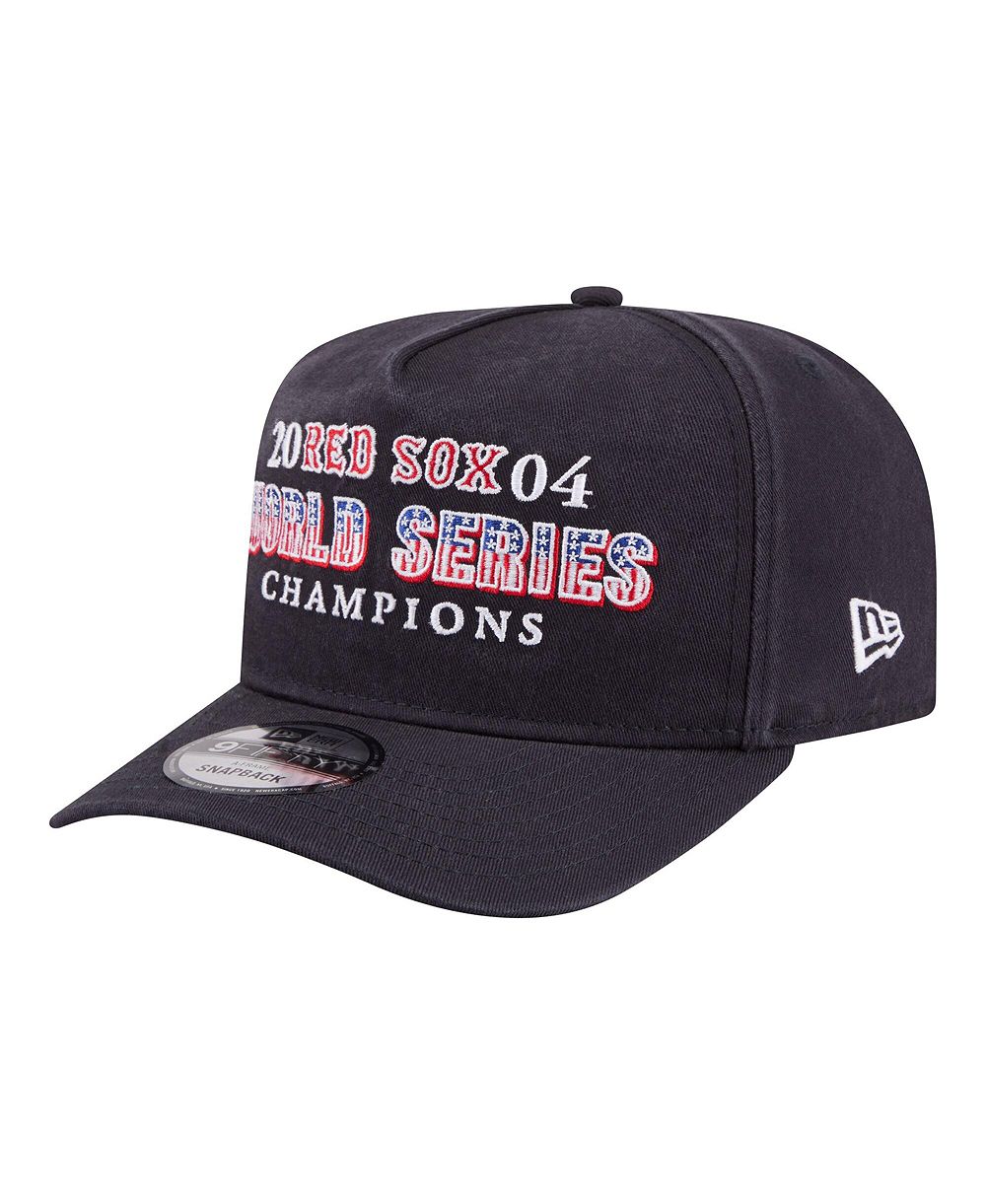 New Era Men's Navy Boston Red Sox 2004 World Series Champions Historic 9FIFTY A-Frame Snapback Hat