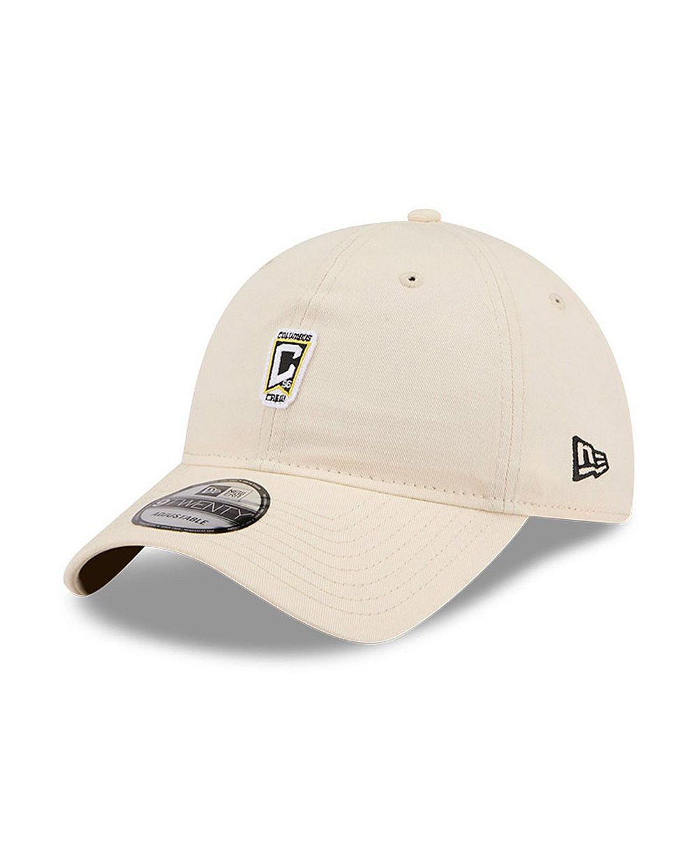 Мужская бежевая кепка New Era Columbus Crew Micro Team Logo 9TWENTY регулируемая