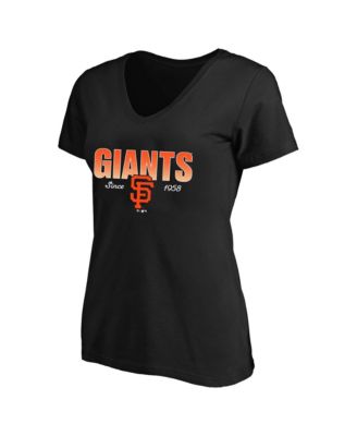 Fanatics Футболка Fanatics Plus Size с V-образным вырезом и коротким рукавом, San Francisco Giants, профиль