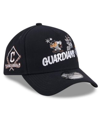 Кепка New Era Looney Tunes A-Frame 9FORTY для мальчиков и девочек Navy Cleveland Guardians